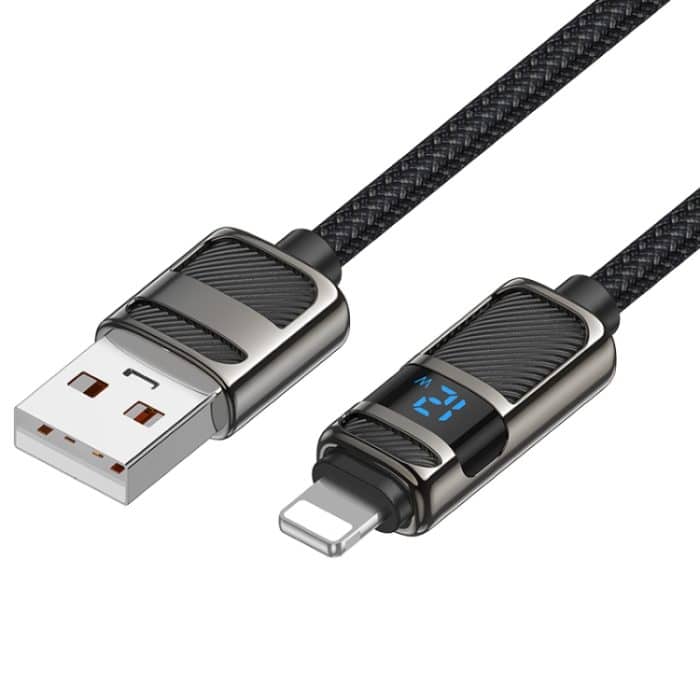 EDA007012401A.jpg Hoco U137 USB auf 8 Pin Line 2.4A Ladedatenkabel mit Display – Bild 1