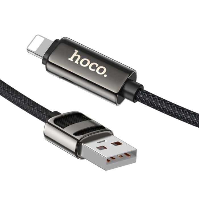 Hoco U137 USB auf 8 Pin Line 2.4A Ladedatenkabel mit Display – Bild 3
