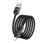 Hoco U137 USB auf 8 Pin Line 2.4A Ladedatenkabel mit Display – Bild 5