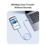 Baseus Silky Series 1m 2,4A USB auf 8 Pin Schnellladekabel – Bild 9