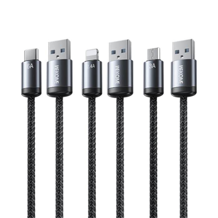 WK WDC-32i Raython Gen2 1m 2,4A USB auf 8 Pin Schnellladedatenkabel – Bild 2