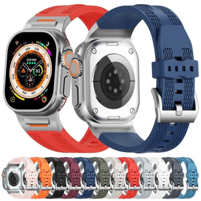 Trailblazer Uhrenarmband aus Silikon mit gewebter Textur, For Apple Watch 46mm / 49mm / 45mm / 44mm, For Apple Watch 42mm / 41mm / 40mm / 38mm – Bild 2