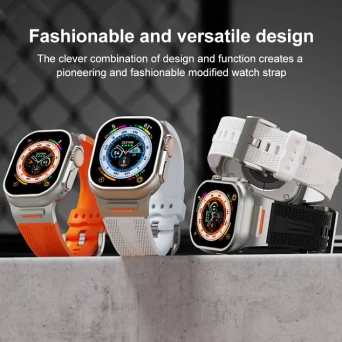 Trailblazer Uhrenarmband aus Silikon mit gewebter Textur, For Apple Watch 46mm / 49mm / 45mm / 44mm, For Apple Watch 42mm / 41mm / 40mm / 38mm – Bild 5