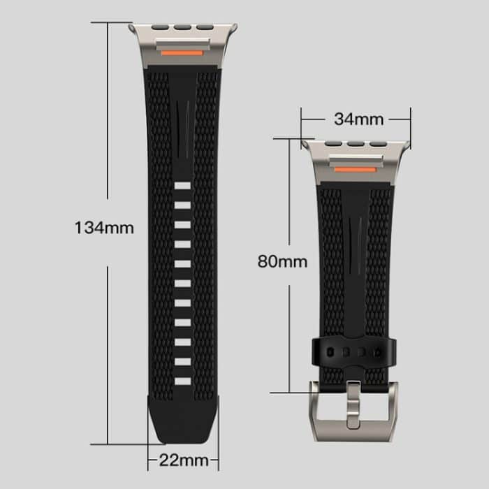 Trailblazer Uhrenarmband aus Silikon mit gewebter Textur, For Apple Watch 46mm / 49mm / 45mm / 44mm, For Apple Watch 42mm / 41mm / 40mm / 38mm – Bild 8