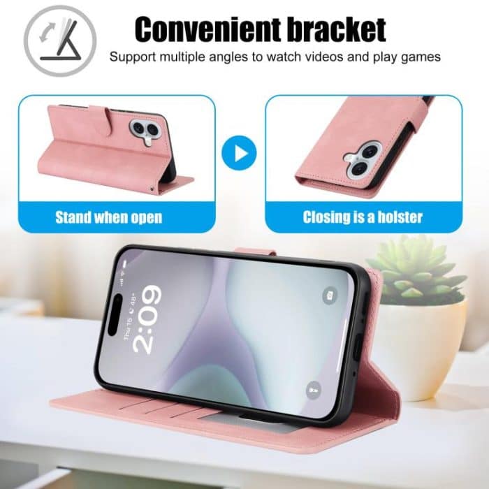 Fantasy Skin-Feel Kalbsleder Textur Handyhülle, iPhone 16e, For iPhone 15 Pro Max, For iPhone 15 Pro, For iPhone 15 Plus / 14 Plus – Bild 7