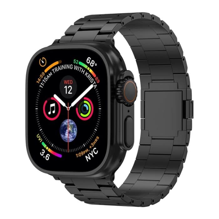 Magnetisches Uhrenarmband aus Titanlegierung mit drei Perlen, For Apple Watch 46mm / 49mm / 45mm / 44mm, For Apple Watch 42mm / 41mm / 40mm / 38mm – Bild 1
