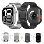 Magnetisches Uhrenarmband aus Titanlegierung mit drei Perlen, For Apple Watch 46mm / 49mm / 45mm / 44mm, For Apple Watch 42mm / 41mm / 40mm / 38mm – Bild 2