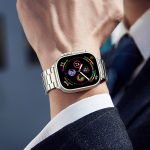 Magnetisches Uhrenarmband aus Titanlegierung mit drei Perlen, For Apple Watch 46mm / 49mm / 45mm / 44mm, For Apple Watch 42mm / 41mm / 40mm / 38mm – Bild 5