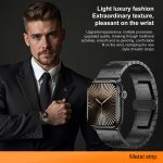 Edelstahl-Uhrenarmband mit seitlicher Entriegelung, For Apple Watch 46mm / 49mm / 45mm / 44mm, For Apple Watch 42mm / 41mm / 40mm / 38mm – Bild 4