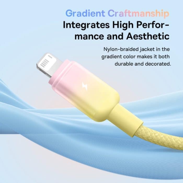 Baseus Discolor Series 2.4A USB-auf-8-Pin-Schnellladekabel – Bild 5