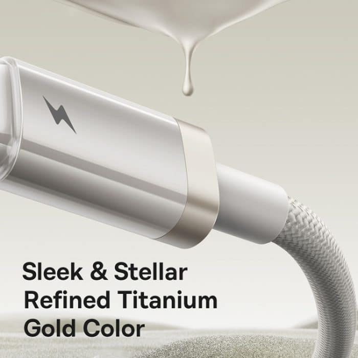 Baseus Titanium Alloy Series 2.4A USB-auf-8-Pin-Schnellladekabel – Bild 3