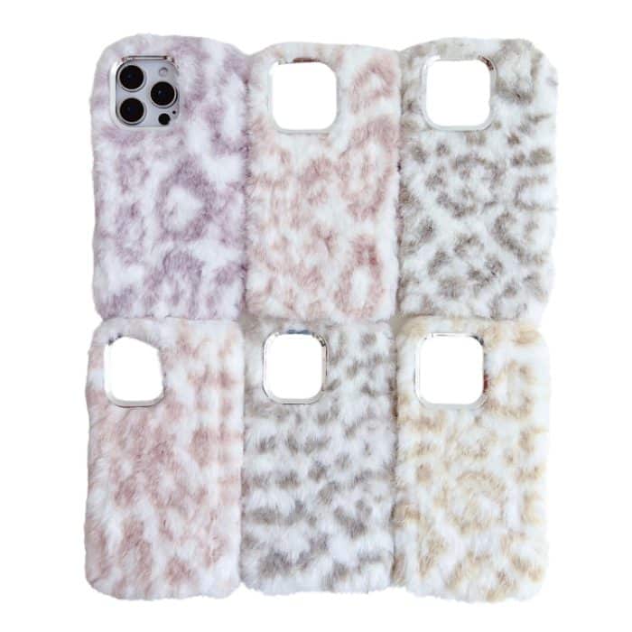 Plüsch-TPU-Telefonhülle mit Leopardenmuster, For iPhone 15 Plus, For iPhone 15, For iPhone 14 Plus, For iPhone 14, For iPhone 14 Pro, For iPhone 14 Pro Max – Bild 2