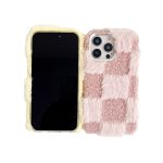 Handyhülle aus Plüsch mit quadratischem Gittermuster, For iPhone 15 Plus, For iPhone 15, For iPhone 14 Plus, For iPhone 14, For iPhone 14 Pro, For iPhone 14 Pro Max – Bild 3