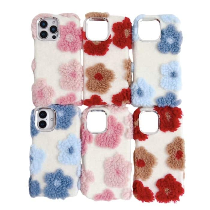 Jacquard-Plüsch-TPU-Telefonhülle, For iPhone 14 Plus, For iPhone 14, For iPhone 14 Pro, For iPhone 14 Pro Max – Bild 2
