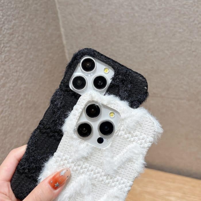 Plüsch-TPU-Telefonhülle mit W-Textur, For iPhone 13 Pro, For iPhone 13, For iPhone 13 Pro Max – Bild 3