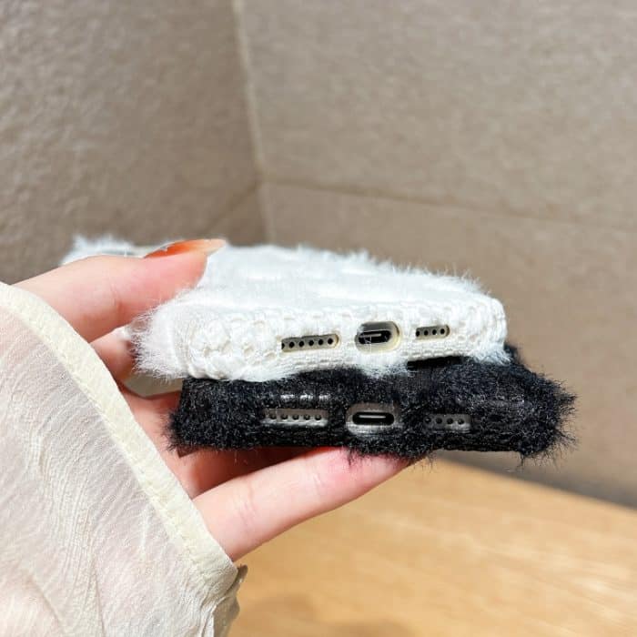 Plüsch-TPU-Telefonhülle mit W-Textur, For iPhone 13 Pro, For iPhone 13, For iPhone 13 Pro Max – Bild 5