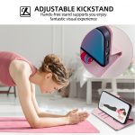 POLA Crossbody-Kette I-förmige Schnalle Pailletten Leder-Telefonhülle – Bild 6