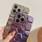 Galvanische Lasergravur 3D-Waben-TPU-Telefonhülle, For iPhone 14 Pro, For iPhone 14 Pro Max, For iPhone 13 Pro Max, For iPhone 13 Pro – Bild 3