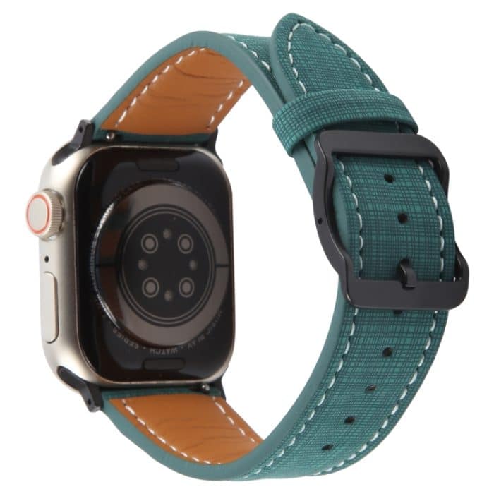 Uhrenarmband aus Mikrofaserleder mit karierter Schnalle, For Apple Watch 46mm / 49mm / 45mm / 44mm, For Apple Watch 42mm / 41mm / 40mm / 38mm – Bild 5