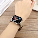 Uhrenarmband aus Mikrofaserleder mit karierter Schnalle, For Apple Watch 46mm / 49mm / 45mm / 44mm, For Apple Watch 42mm / 41mm / 40mm / 38mm – Bild 3