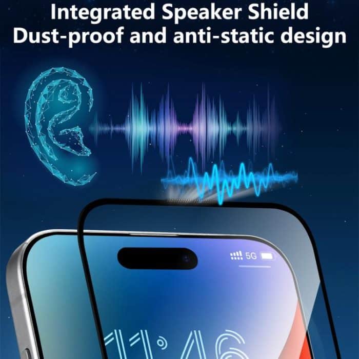 JOYROOM Knight Series 2.5D Vollbild-Sichtschutzfolie, For iPhone 15 Pro Max, For iPhone 15 Pro, For iPhone 15 Plus, For iPhone 15 – Bild 5