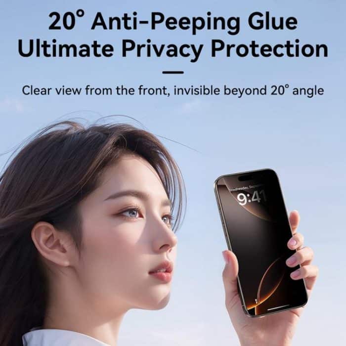 JOYROOM Knight Series 2.5D Vollbild-Sichtschutzfolie, For iPhone 15 Pro Max, For iPhone 15 Pro, For iPhone 15 Plus, For iPhone 15 – Bild 7