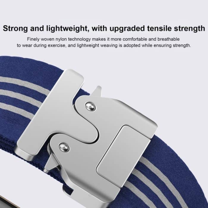 Uhrenarmband aus geflochtenem Nylon mit Fallschirmschnalle und 3-Streifen, For Apple Watch 46mm / 49mm / 45mm / 44mm, For Apple Watch 42mm / 41mm / 40mm / 38mm – Bild 5