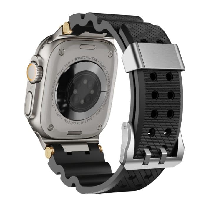 Cooles Silikon-Uhrenarmband mit zweireihigen Löchern, For Apple Watch 46mm / 49mm / 45mm / 44mm, For Apple Watch 42mm / 41mm / 40mm / 38mm – Bild 9