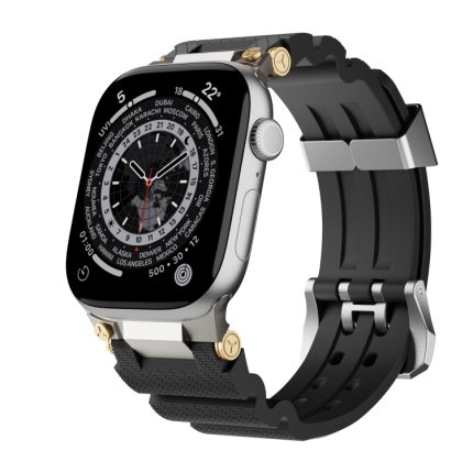 Cooles Silikon-Uhrenarmband mit zweireihigen Löchern
