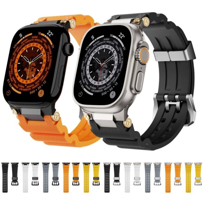 Cooles Silikon-Uhrenarmband mit zweireihigen Löchern – Bild 2