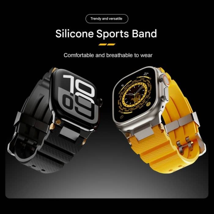 Cooles Silikon-Uhrenarmband mit zweireihigen Löchern, For Apple Watch 46mm / 49mm / 45mm / 44mm, For Apple Watch 42mm / 41mm / 40mm / 38mm – Bild 3