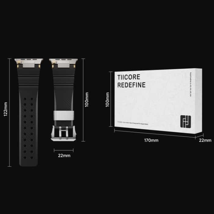 Cooles Silikon-Uhrenarmband mit zweireihigen Löchern, For Apple Watch 46mm / 49mm / 45mm / 44mm, For Apple Watch 42mm / 41mm / 40mm / 38mm – Bild 6