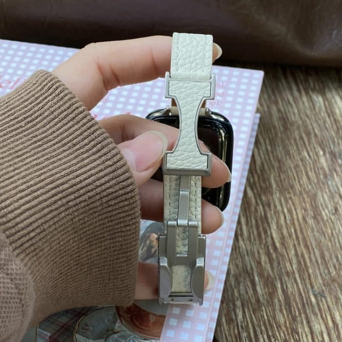 14 mm Uhrenarmband aus Litschileder mit Magnetschnalle, For Apple Watch 46mm / 49mm / 45mm / 44mm, For Apple Watch 42mm / 41mm / 40mm / 38mm – Bild 5