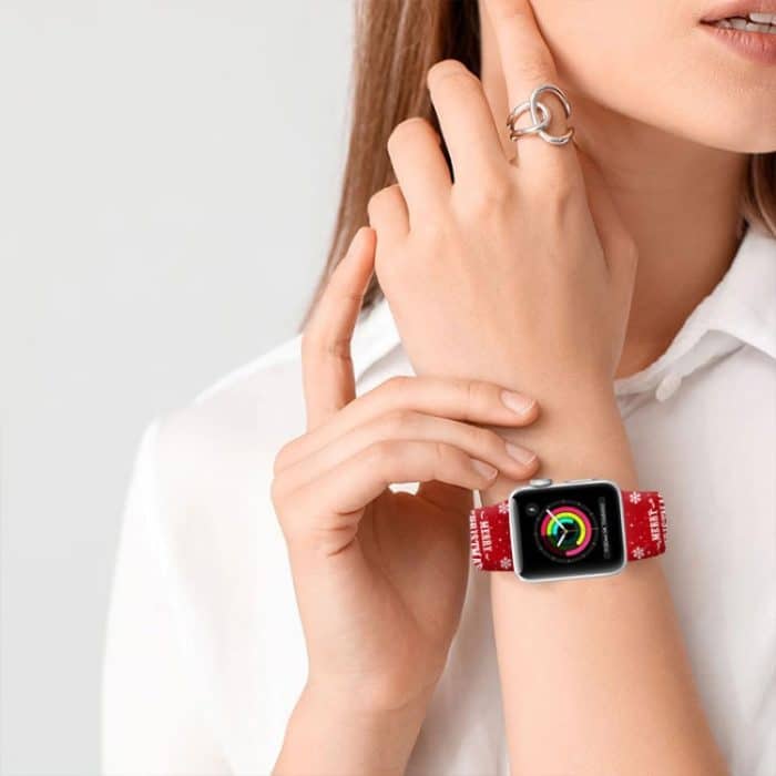 Uhrenarmband aus Silikon mit umgekehrter Schnalle und Weihnachtsmuster – Bild 8