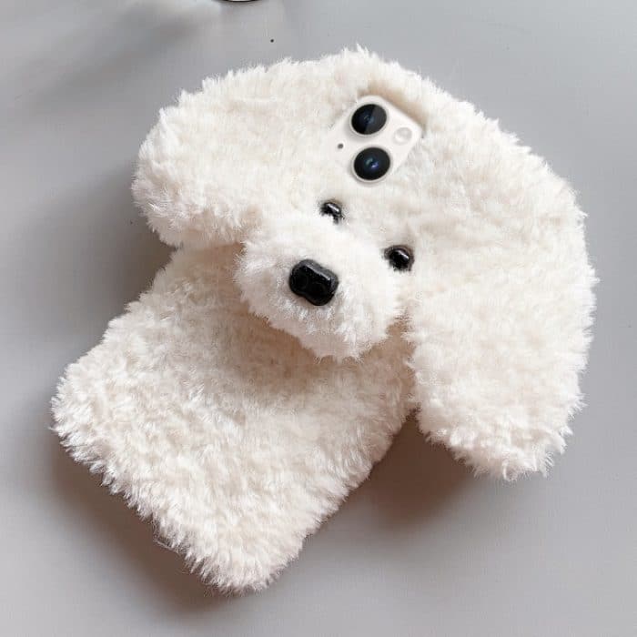 EDA007412607A-1.jpg TPU-Telefonhülle mit Teddy-Hunde-Plüsch, For iPhone 12, For iPhone 12 Pro Max, For iPhone 12 Pro, For iPhone 12 mini – Bild 1