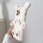 3D Lächelnder kleiner Bär Plüsch Handyhülle, For iPhone 13 Pro Max, For iPhone 13 Pro, For iPhone 13, For iPhone 12, For iPhone 12 Pro Max, For iPhone 12 Pro – Bild 5