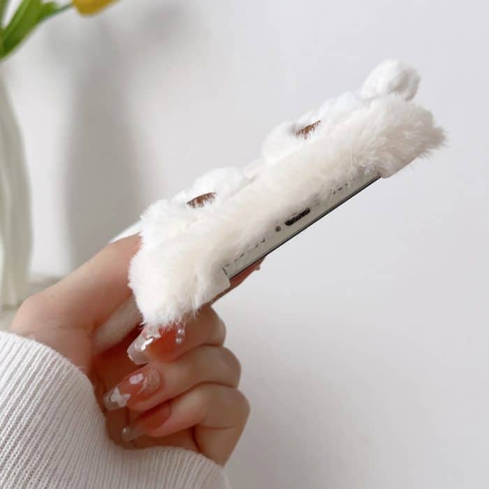 3D Lächelnder kleiner Bär Plüsch Handyhülle, For iPhone 13 Pro Max, For iPhone 13 Pro, For iPhone 13, For iPhone 12, For iPhone 12 Pro Max, For iPhone 12 Pro – Bild 6