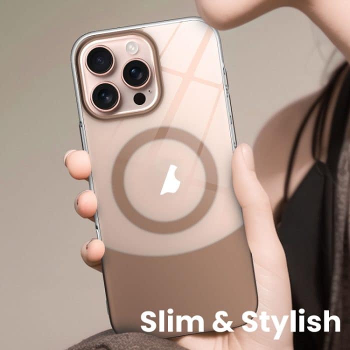 Schlanke, transparente MagSafe PC-Telefonhülle mit Farbkontrast, For iPhone 14, For iPhone 14 Pro, For iPhone 14 Pro Max – Bild 2