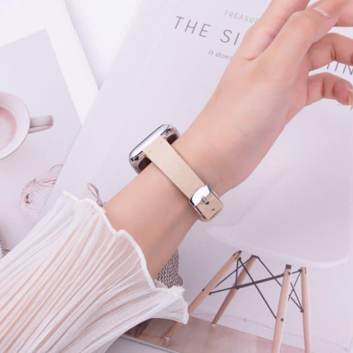 Mattes Uhrenarmband aus echtem Leder, For Apple Watch 46mm / 49mm / 45mm / 44mm, For Apple Watch 42mm / 41mm / 40mm / 38mm – Bild 5