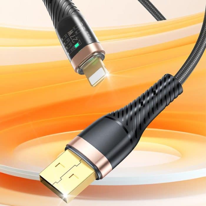 awei CL-229L USB A auf 8 Pin Braid Schnelldaten-Ladekabel – Bild 2