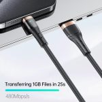 awei CL-229L USB A auf 8 Pin Braid Schnelldaten-Ladekabel – Bild 3