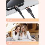 awei CL-229L USB A auf 8 Pin Braid Schnelldaten-Ladekabel – Bild 6