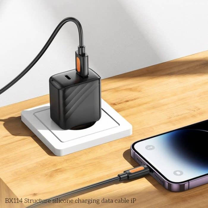 Borofone BX114 Struktur 2,4 A USB auf 8 Pin Ladedatenkabel, Länge: 1 m – Bild 6