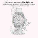 OLEVS 1003 Damen-Mode-Quarzuhr mit Diamantbesatz und Datum – Bild 7