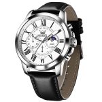 OLEVS 3632 Herren Multifunktionale Quarzuhr mit großem Zifferblatt und leuchtender, wasserdichter Uhr – Bild 2