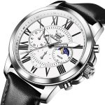 OLEVS 3632 Herren Multifunktionale Quarzuhr mit großem Zifferblatt und leuchtender, wasserdichter Uhr – Bild 3