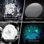 OLEVS 3632 Herren Multifunktionale Quarzuhr mit großem Zifferblatt und leuchtender, wasserdichter Uhr – Bild 5