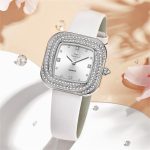 OLEVS 5512 Damen-Quarzuhr mit quadratischem Diamantring, wasserdicht – Bild 5