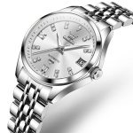 OLEVS 9801 Damen-Armbanduhr mit Diamanten, wasserdicht, Einzelkalender – Bild 2