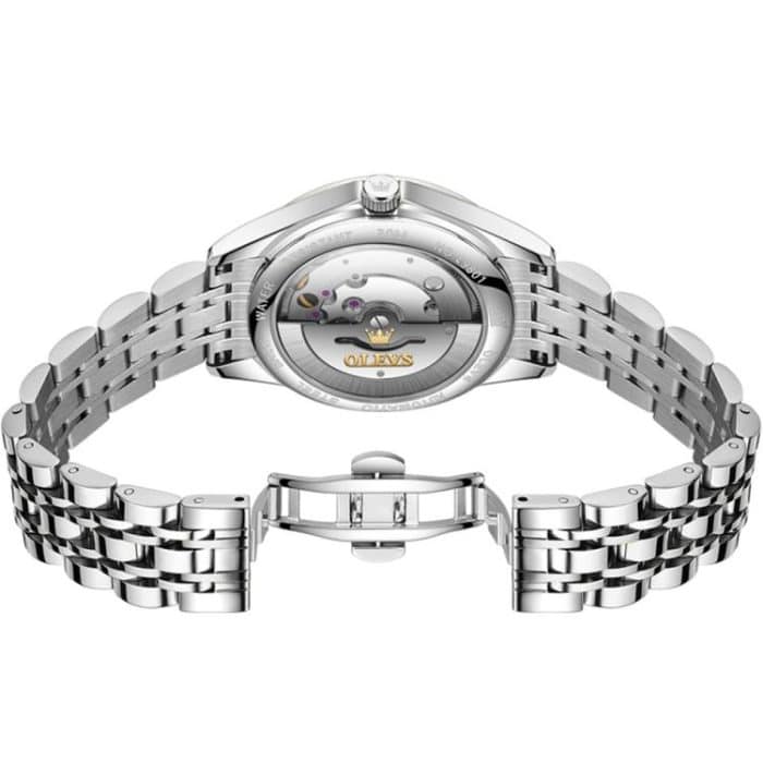 OLEVS 9801 Damen-Armbanduhr mit Diamanten, wasserdicht, Einzelkalender – Bild 3